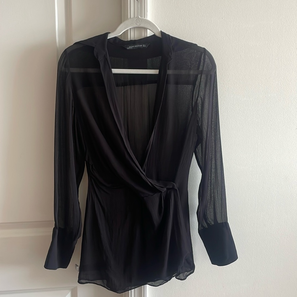 Zara Sheer Blouse size S